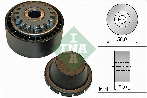 INA 531 0854 10 Натяжний ролик, полікліновий