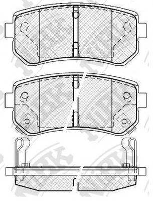 NiBK PN0436 Колодки тормозные