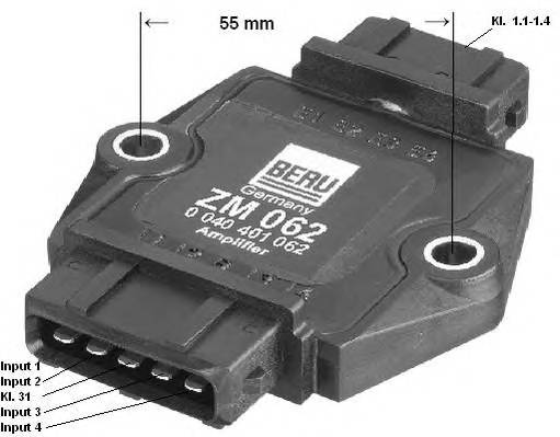 BERU ZM062 Коммутатор, система зажигания