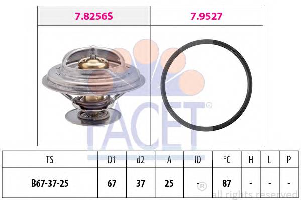 FACET 7.8256 Термостат, охолоджуюча рідина