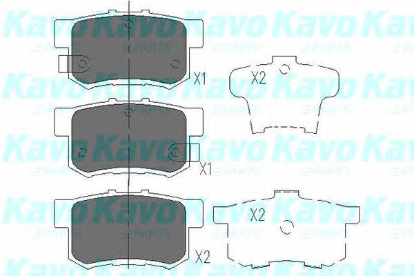 KAVO PARTS KBP-2009 Комплект тормозных колодок,