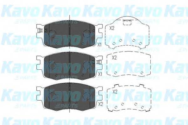 KAVO PARTS KBP-3022 Комплект тормозных колодок,