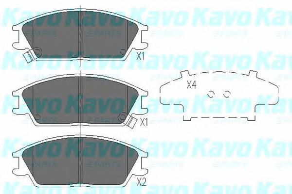 KAVO PARTS KBP-3033 Комплект тормозных колодок,