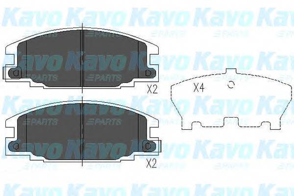 KAVO PARTS KBP-3503 Комплект гальмівних колодок,