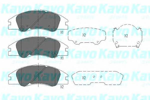 KAVO PARTS KBP-4003 Комплект тормозных колодок,