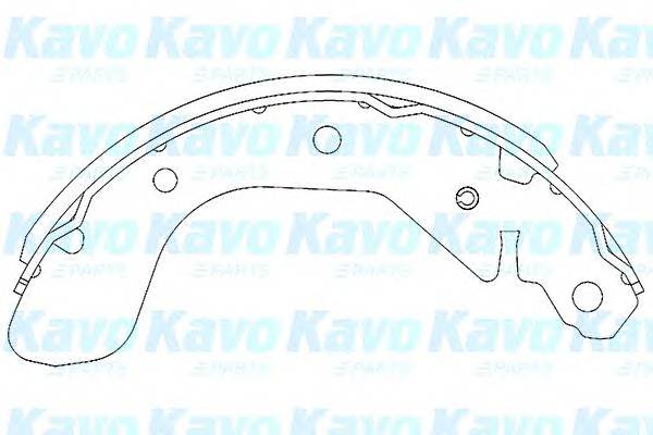 KAVO PARTS KBS-1401 Комплект гальмівних колодок