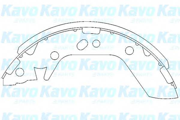 KAVO PARTS KBS-3401 Комплект тормозных колодок