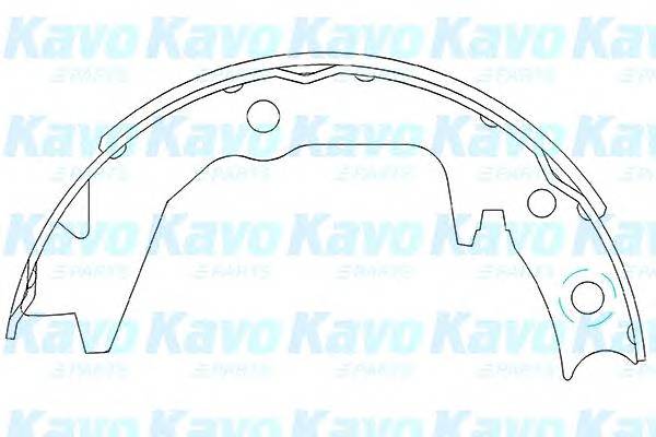 KAVO PARTS KBS-6404 Комплект гальмівних колодок