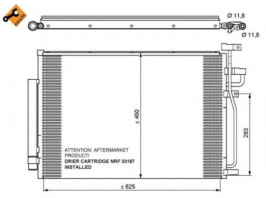 NRF 35775 Конденсатор, кондиціонер