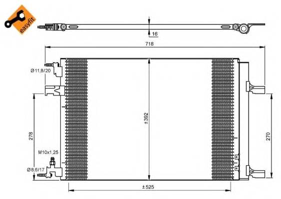 NRF 35918 Конденсатор, кондиционер