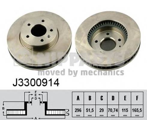 NIPPARTS J3300914 Тормозной диск