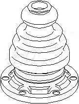 TOPRAN 103 660 Пыльник, приводной вал