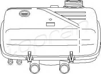 TOPRAN 721 994 Компенсационный бак, охлаждающая