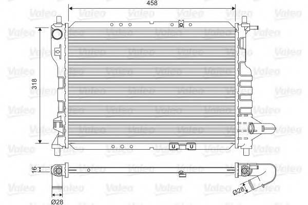 VALEO 701598 Радиатор системы охлаждения