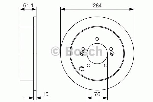 BOSCH 0986479U37 Гальмiвний диск