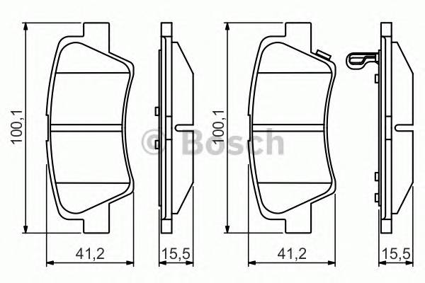 BOSCH 0986495351 Колодки гальмівні дискові