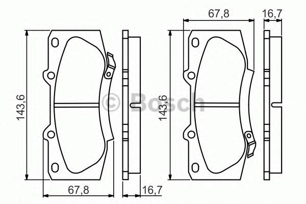 BOSCH 0986495352 Тормозные колодки