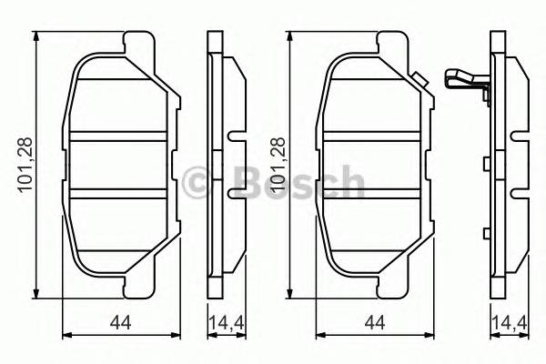 BOSCH 0986495358 Колодки гальмівні дискові