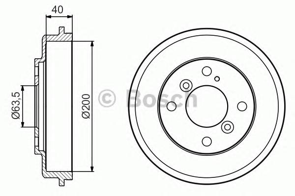 BOSCH 0 986 477 240 Гальмівний барабан