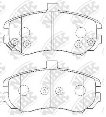NiBK PN0419 Колодки гальмівні дискові