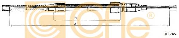COFLE 10.745 Трос стояночного гальма