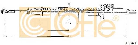 COFLE 11.2321 Трос зчеплення