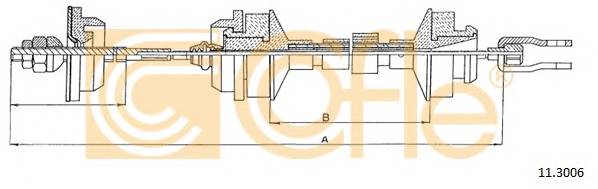COFLE 11.3006 Трос зчеплення