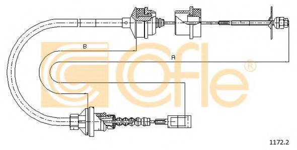 COFLE 1172.2 Трос зчеплення