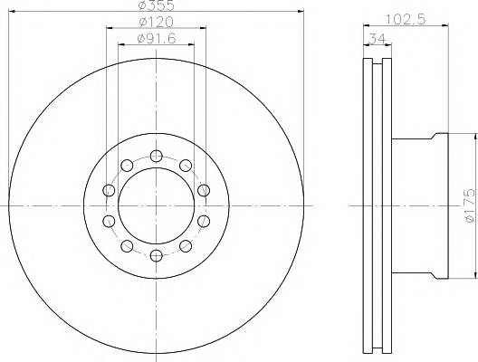 TEXTAR 93101300 Тормозной диск