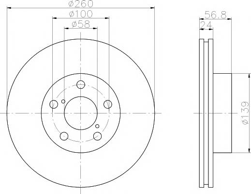 TEXTAR 92081900 Тормозной диск