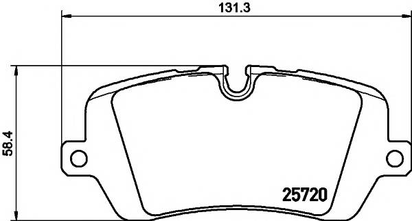 TEXTAR 2572001 Комплект гальмівних колодок,