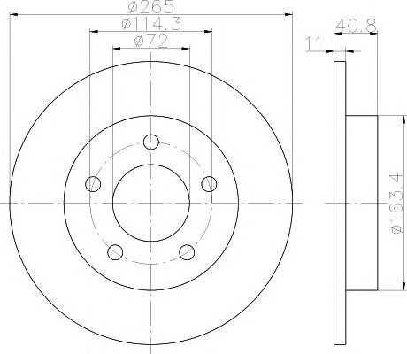 TEXTAR 92130500 Тормозной диск