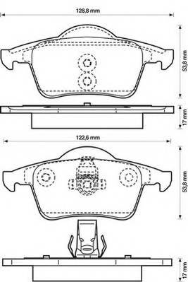 JURID 573132JC Комплект тормозных колодок,