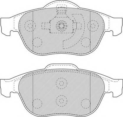 FERODO FDB1541 Комплект тормозных колодок,