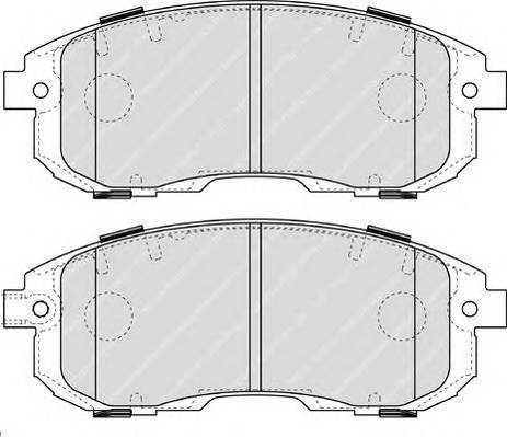 FERODO FDB4112 Комплект тормозных колодок,