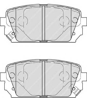 FERODO FDB4193 Комплект тормозных колодок,