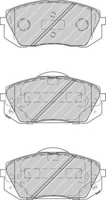 FERODO FDB4194 Комплект гальмівних колодок,