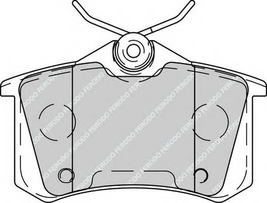 FERODO FDB4260 Комплект тормозных колодок,