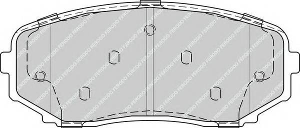 FERODO FDB4365 Комплект тормозных колодок,