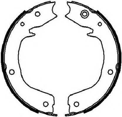FERODO FSB4027 Комплект гальмівних колодок,