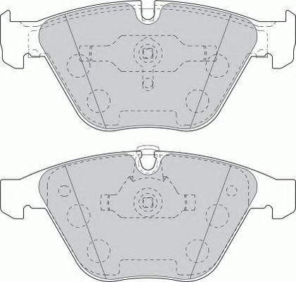 FERODO FDB1628 Комплект тормозных колодок,