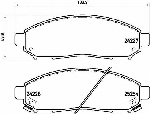 BREMBO P56 096 Гальмiвнi колодки, к-кт.