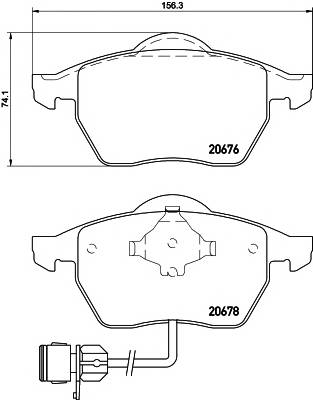 MINTEX MDB1531 Комплект гальмівних колодок,