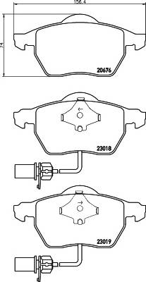 MINTEX MDB2231 Комплект тормозных колодок,