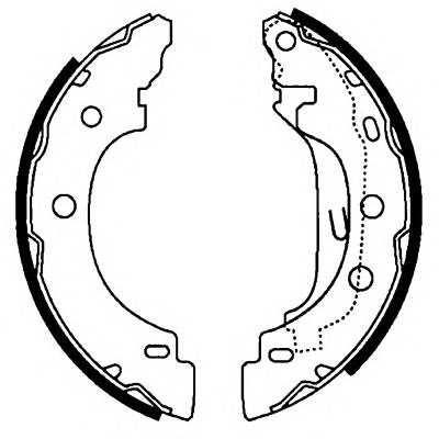 HELLA 8DB 355 002-241 Комплект гальмівних колодок