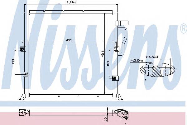 NISSENS 94157 Конденсатор, кондиционер