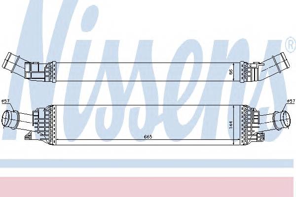 NISSENS 96567 Интеркулер