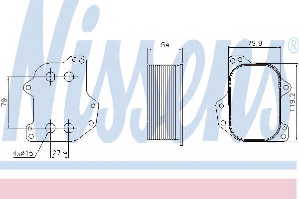 NISSENS 90745 Масляний радіатор