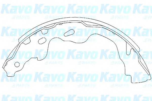 KAVO PARTS KBS-9905 Комплект гальмівних колодок