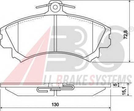 A.B.S. 36919 Комплект тормозных колодок,